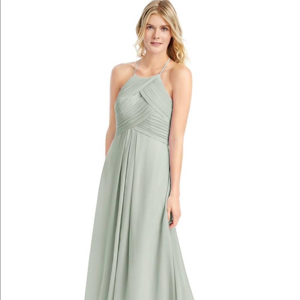 Azazie Ginger Bridesmaid Dress in Dusty Sage